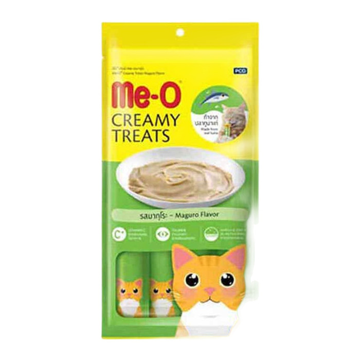 Me O Creamy Treats Mavi Yüzgeçli Orkinos Balıklı Ek Besin ve Kedi Ödülü 4x15gr