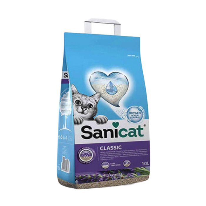 Sanicat Classic Lavantalı Oksijen Kontrollü Ultra Emici Kedi Kumu 10 lt