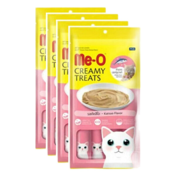 Me O Creamy Çizgili Orkinos Balığı Kedi Ödülü (4 X 15 G)