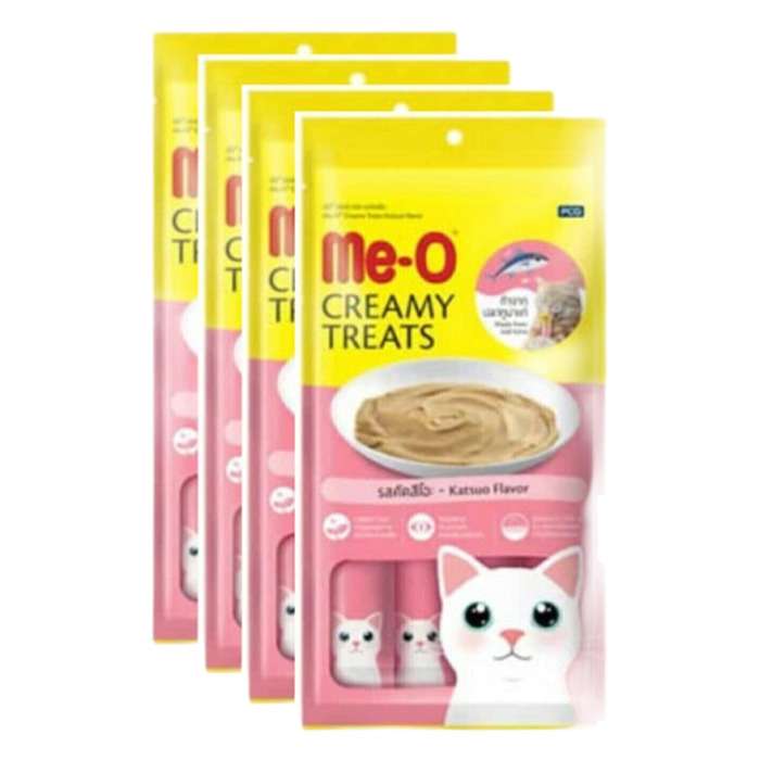 Me O Creamy Çizgili Orkinos Balığı Kedi Ödülü (4 X 15 G)