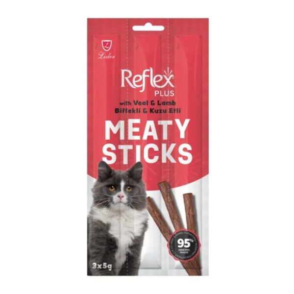 Kedi Ödül Maması Stick Biftekli Ve Kuzu Etli 3x5 Gr