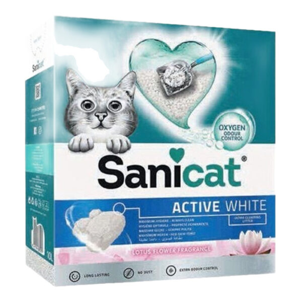 Active White Süper Topaklanan Kedi Kumu Lotus Çiçeği Kokulu 6 Lt