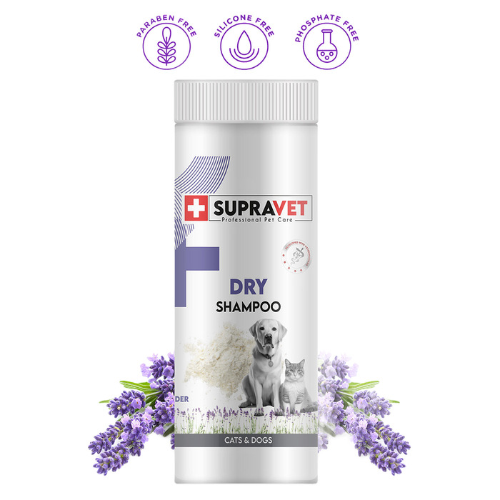 Dry Shampoo Lavanta Özlü Kedi Köpek Toz Şampuan 150 Ml