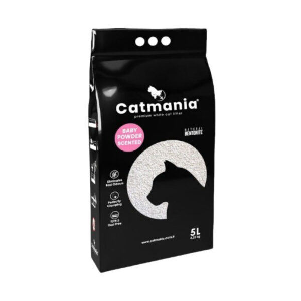 Kedi Kumu Bebek Pudrası Kokulu Bentonite 5 Lt