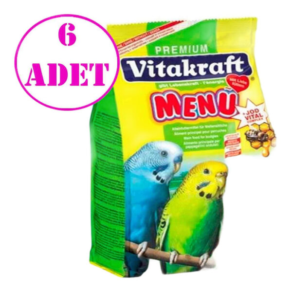 Menü Premium Muhabbet Kuşu Yemi 6x500 Gr