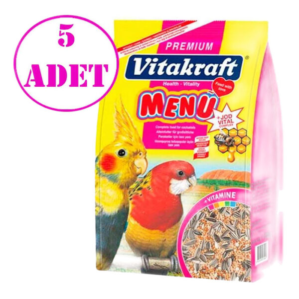 Premium Menü Jod Vital Paraket Yemi 5x1 Kg