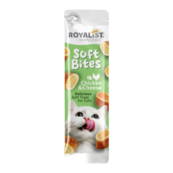 Soft Bites Tavuklu & Peynirli Yumuşak Taneli Kedi Ödül Maması 10 Gr