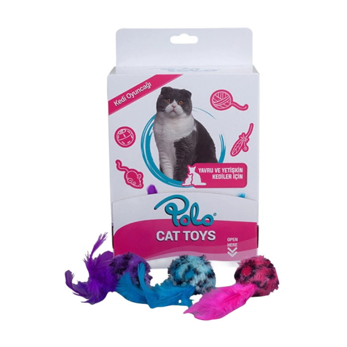 Kedi Oyuncağı Peluş Tüylü Oyuncak 4 Cm