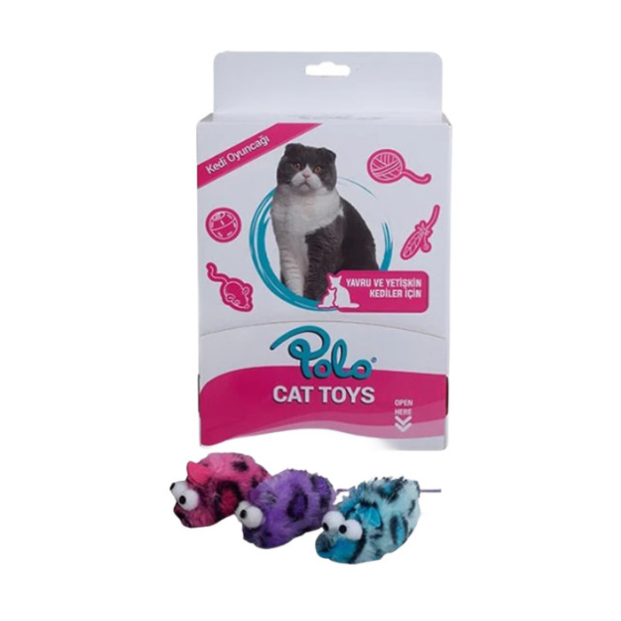 Kedi Oyuncağı Peluş Fare 6 Cm