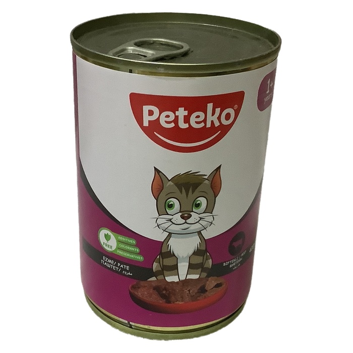 Yetişkin Kedi Biftekli Yaş Mama 400 Gr