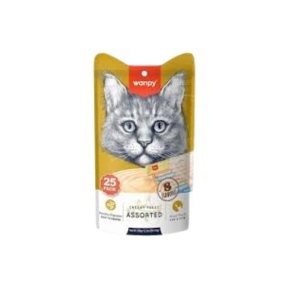 Karışık 8 Lezzetli Krema Kedi Ödülü 25'li 14 Gr