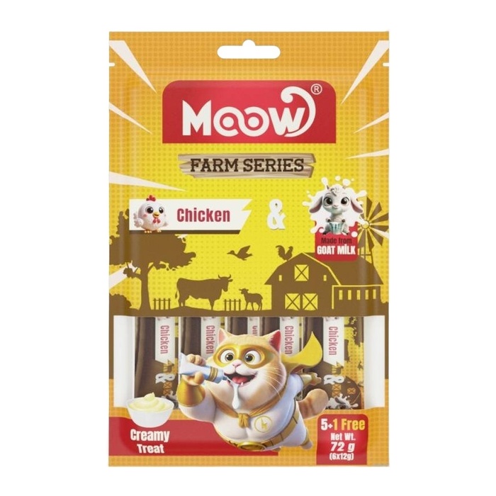 Tavuklu Keçi Sütlü Kedi Krema Ödülü 6x12 Gr