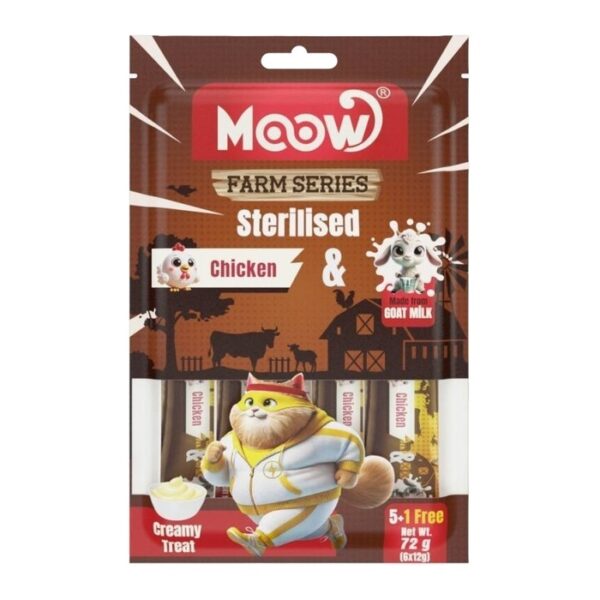 Tavuklu Keçi Sütlü Sterilised Kedi Krema Ödülü 6x12 Gr