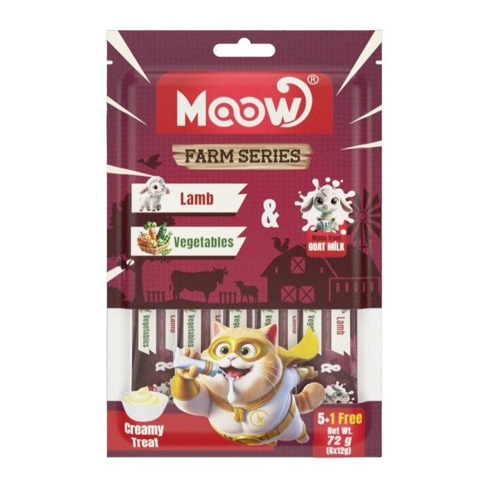 Kuzu Etli&sebzeli Keçi Sütlü Kedi Krema Ödülü 6x12 Gr