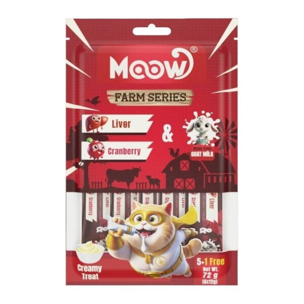 Ciğerli & Kızılcıklı Keçi Sütlü Kedi Krema Ödülü 6x12 Gr