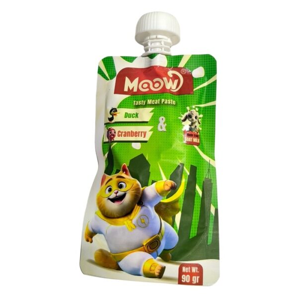 Keçi Sütlü Kedi Sıvı Ödül Maması Ördek Ve Kızılcıklı 90 Gr
