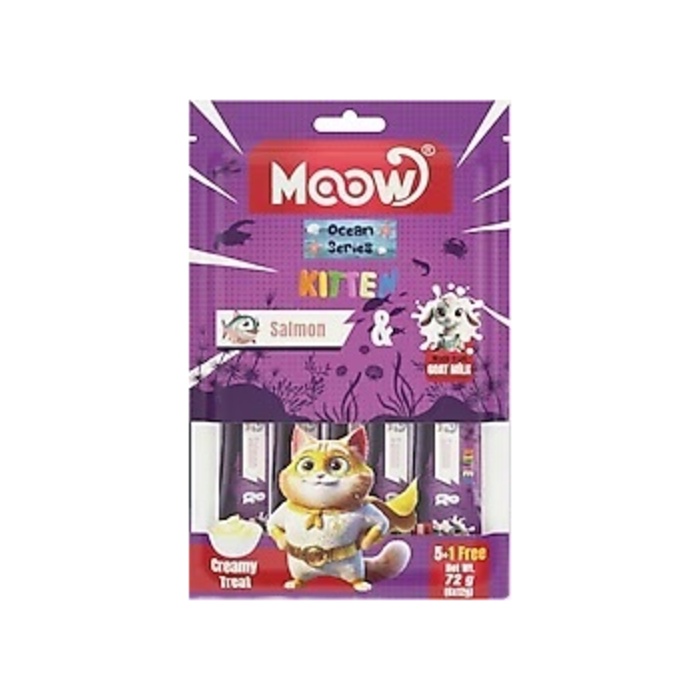 Yavru Somon Keçi Sütlü Kedi Krema Ödül Maması 6x2 Gr